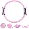 Generico Ring Pilates Set, 5 Pezzi Pilates Kit Per Donne, Anello Yoga Fitness Con Doppia Impugnatura, Anello E Palla Pilates, Fascia Di Resistenza Per Cintura Da Stretching, Tappetini Yoga, Attrezzatura Per Al