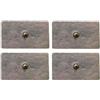 TechnoMedia 4 Elettrodi adesivi rettangolari 5x10cm con clip standard 4mm