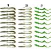 generico Esche Artificiali Vermoni Grub Gomma Pesca Spinning Black Bass Spigola Mare (n. 1 watermelon pearl)