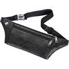 Generic Marsupio da donna, alla moda, taglie forti, borsa a tracolla da uomo, borsa da uomo per telefono, petto, in pelle, marsupio da uomo (nero, taglia unica)