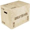 Gorilla Sports® Plyo Box - 3 in 1, Legno, 3 Altezze, 61 x 51 x 76 cm, Carico Massimo 200 kg - Jump Scatola, Box Pliometrico, Plyobox, Piattaforma Pliometrica, Allenamento, Palestra, Workout, Esercizi