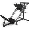 IONFITNESS Ion Fitness - Macchina per Squat e Pressa per Le Gambe Compatibile con Dischi Olimpici - Supporta Fino a 200 kg - Pressa da Palestra con Angolo Regolabile - Struttura in Acciaio Inossidabile