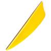 ACCMOS 20 Pezzi Tiro con L'Arco 2,5 Pollici Piuma di Tacchino Taglio a Forma di Scudo Impennata Piuma della Natura Fai da Te Vera Piuma Accessori per Frecce (Yellow)