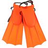 HOODANCOS Pinne da Immersione Adulte 1 Paio Taglia 30-36 Arancia EVA PVC | Dimensione Precisa, Foro 8cm, Struttura Resistente Agli Strappi, per Adulti e Bambini