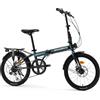 ROCKBROS SKN Bicicletta Pieghevole 20 Pollici, Telaio in Acciaio, 7 Marce, Freno a Disco, Parafango e Portapacchi, Ideale per Commuting, Casa e Viaggi