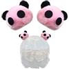 KORKUS 1 paio di corni casco panda casco da sci orecchie casco accessorio per donne uomini bici sci moto snowboard casco rosa, yxtk0278