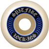 Spitfire Wheels Spitfire Formula Four Lock-Ins' 99a. Wheels. White/Blue. 55mm.-55mm