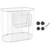 Baoblaze Carrello Portaoggetti per Attrezzi da Palestra con Ruote, Portaoggetti per Tappetino Rimovibile, per Manubri E Kettlebell, Bianco