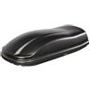 AUTOKIT BOX BAULE PORTABAGAGLI da TETTO AUTO 480L. FARAD MARLIN NERO GOFFRATO 190x80x40