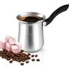 DESTALYA Caffettiera Turca, Nero, Acciaio Inox, Cezve (Caffettiera Nero)
