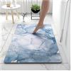 Ergocar Tappeti Bagno Super Assorbenti, Tappetino Da Cucina Antiscivolo, Resistente All'usura Morbido Tappetino da Bagno, per Bagno, Cucina, Camera da Letto(Pattern di Marmo)