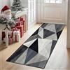 CONGCLI Passatoia Cucina 85 x 190 cm Antiscivolo Lavabile Antimacchia Durevole Motivo Geometrico, Vintage Corridoio Soggiorno per Soggiorno, Camera da Letto, Corridoio, C
