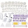 Soleebee 114pz Stampini per Biscotti Attrezzi Pasta per decorare la torta Fondente per dolci da forno Decorazione Attrezzi per glassare per zucchero artigianale per tuffatori Fiocco Set Cutter