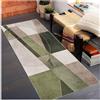 Siunwdiy Verde Tappeto Passatoia Cucina 2.4 Metri Antiscivolo Lavabile Tappeto Runner Corridoio Lungo Tappeti Salotto Tappetino Camera da Letto Moderno Tappetini Lungo per Entrata Lavanderia Bagno 40X240CM
