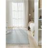 benuta lytte Bruno - Tappeto rettangolare per bambini, in cotone, facile da pulire, colore: blu, 120 x 170 cm