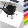 KARAT Tappetino di protezione del pavimento, efficace protezione del pavimento, in molti colori attraenti, buona scorrevolezza di sedie da ufficio (bianco, 75 x 120 cm)