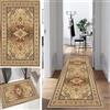 Mogetal Tappeto boho vintage, per corridoio, cucina, camera da letto, antiscivolo, lavabile, classico, durevole, per corridoio, corridoio, in poliestere, al metro