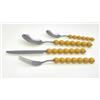 Rivadossi Sandro Odeon Set posate 24 Pezzi in scatola vetrina per 6 persone - Rivadossi 100% Made in Italy, Artigianalità e Design - Acciaio Inox 18/10 - Giallo