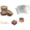 CUSTOM PRINT SHOPPING SET PREPARAZIONE PANETTONE 10 FORME PANETTONE DA 1 KG + 1 SPILLONE PANETTONE 52 CM + 1 AROMA PANETTONE + 10 BUSTE