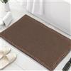 FASCINATDECO Tappeto Bagno Assorbente - Tappeti Bagno Antiscivolo Waffle Assorbente ad Asciugatura Rapida - Tappeto Bagno Antiscivolo Lavabile Morbido in Microfibra (Cioccolato,50x80 cm)