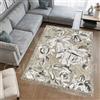 By Suardi Tappeto Living Velour Antiscivolo Dis. ASTER col. TORTORA Ideale per Soggiorno Camera (115x175cm)