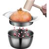 Generico Pomegranate Peeler - Peeling Tool | Peeling Tool Set | Pomegranate Peeling Machine | Easy Removal Kitchen Gadget For Home, Stainless Steel Pomegranate Peeling Machine With Bowl