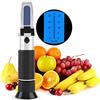 Zerodis Rifrattometro Brix Portatile Professionista 0~20% Handheld Misuratore Zucchero Tester con Compensazione Automatica Temperatura per Birra Vino Frutta Succo Scala Peso Specifico