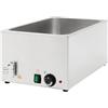METRO Professional Bollitore per Bagnomaria GBM1150, Acciaio Inox, Temperatura: 0 a 90°C, GN 1/1, 24 L, Tempo di Riscaldamento: 34 min, Piedini Antiscivolo, 1200 W, 230 V, argento
