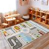 Carpettex Tappeto per bambini con design stradale, adatto ai ragazzi, ideale per la cameretta. Questo tappeto da gioco è antiscivolo e lavabile, Colore: Grigio, Taglia: 160 x 230 cm