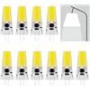 BVCL G4 LED Lampadina, 5W g4 Bulb,450 Lumen, DC 12-24V, 360 ° Angolo di Luce, Dimmerabile LED G4 Lampadina，Senza Flash (Color : Bianco Freddo, Size : 10 Pack)
