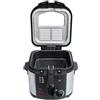 WeGeek, Friggitrice elettrica, 1600W, 3L, Filtro In Carbonio, Cestello Estraibile, Corpo in Acciaio