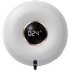 Marchfunny Pompa automatica di sapone Dispenser di sapone elettronico Montaggio a parete 280ml Ricaricabile No Drill Installazione Schiuma Impermeabile Pompa di sapone a mano con display a LED