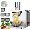 Cashwise Cubettatrice per verdure commerciale, robusta macchina elettrica in acciaio inox 304 per tagliare a cubetti la frutta, carote, patate e cipolle, robot da cucina con 5 lame