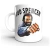 Bud Spencer® Tazza in ceramica con motivo punch, colore bianco, design classico