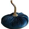CHISHAYA Pc Pumpkins 1 Decor Ripieno Fatto A Mano Con Morbido Velluto Zucca Super Home Decor Oggetti Design Scrivania Ufficio (Navy, One Size)