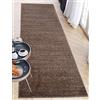 Carpeto Rugs Mazovia Tappeto per Corridoio - Passatoia Corridoio Moderne Astratto - Tappeto a pelo Corto per Ingresso, Salotto - Certificato Oeko-Tex - Corridore a Metro - Marrone Marrone Scuro 60x200cm