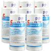 ZhuiFengA Filtro acqua sedimentaria in polipropilene soffiato a fusione 5 x 2,5 pollici, cartuccia acqua sedimentaria in PP tutta la casa, acqua urbana e fontana, confezione da 8(5 micron)