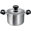Tescoma 730816 Pentola con coperchio ø 16 cm, 2.0 l, acciaio inossidabile linea Brava