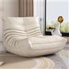 LIJBDDM Divani A Sacco In Memory Foam Per Adulti, Poltrona Da Camino Oversize, Comodo Divano Da Pavimento, Poltrona A Sacco Gigante In Memory Foam Per Adulti E Adolescenti(Color:white)