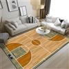 Generic Campo Da Basket Stampa 3D Tappeto Soggiorno Camera Da Letto Ragazze Stanza Nursery Nursery Decorazione Domestica, Antiscivolo Lavatrice Moquette 60 X 90 Cm - Pulizia Facile -2329574740757