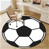 Odot Tappeto Sedia Ufficio Gaming, Rotondo Tappeto Salvapavimento Antiscivolo Protettore del Pavimento Tappetino per Sedia da Ufficio con Ruote per Piastrelle Parquet (Pallone da calcio,140cm)