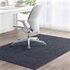 Odot Tappeto Sedia Ufficio Gaming, Tappeto Salvapavimento Antiscivolo Protettore del Pavimento Tappetino per Sedia da Ufficio con Ruote per Parquet, Pavimenti Duri (nero,120x120cm)