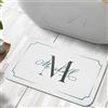ART BROZ Tappetino da bagno personalizzato con monogramma, in memory foam, antiscivolo, asciugatura rapida, disponibile in Bianco, 61 x 43 cm e 86 x 53 cm