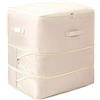 EasyByMall Organizer a compressione ultra salvaspazio, grande capacità, per vestiti, 52 x 42 x 30 (condensa) - 60 cm (estendibile) cm (rosa albicocca)