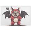 voucong Giocoso Bulldog DemonOutdoor Ingresso interno 81,3 x 50,8 cm gomma antiscivolo per tutte le stagioni per ingresso anteriore interno esterno ingresso vacanze ingresso