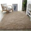 YUANWAN Tappeto Moderno Tappeto Antiscivolo 180 x 80 cm Morbido Antiscivolo Facile Pulizia Pelo Lungo Tappeti Antiscivolo Moderno Tappeto Soggiorno per Soggiorno Home Room Décor, Beige