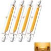 TDDKFB Lampada R7S LED 78mm Dimmerabile Lampadine,3000K 1000LM 10W R7s COB Led Bianca Calda,Illuminazione Fascio 360°,Equivalenti a R7S 100W Lampada Alogena,Nessun Sfarfallio,4 pezzi