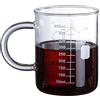 KINTRADE Bicchiere da Caffeina Bicchiere da Tazza graduato con Manico Bicchiere in Vetro borosilicato