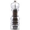 Bisetti Macina Pepe Manuale Milano in Acrilico, Macinino Manuale per Pepe con Macina in Acciaio Temprato per Macinatura Precisa, Trita Pepe Resistente, Elegante e Made in Italy - BISETTI (17,5 cm)