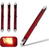 Generico Lampadina LED R7s 118mm 500W Dimmerabile, Lampada Alogena Risparmio Energetico, Lampadine a Infrarossi 500Lm, COB Lineare Luce Nessuno Sfarfallio, Lampadina Riscaldante Rosso R7s, 4 Pezzi